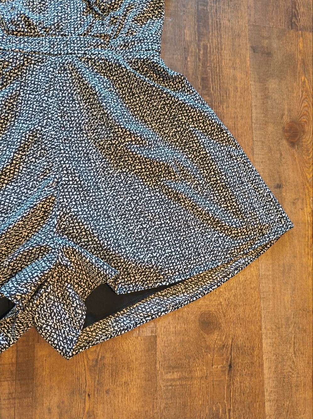 Trixxi Black White Short Sleeved Mini Skort Collared Tennis Dress Stylish Size M - Picture 7 of 10